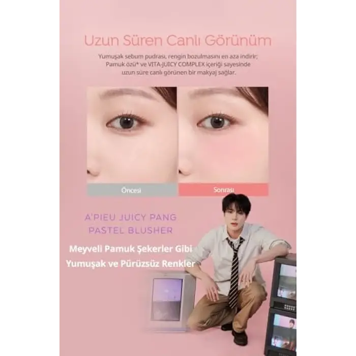 APIEU Juicy-Pang Pastel Blusher RD02, 111630