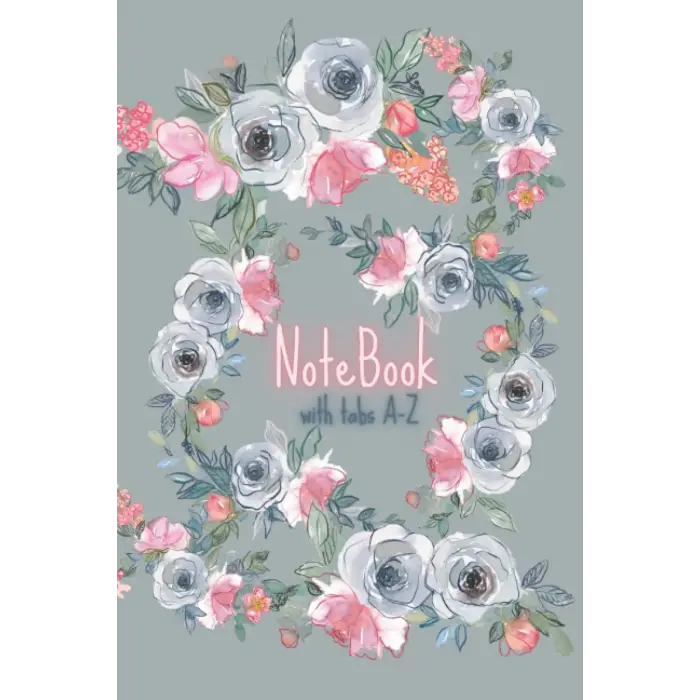 A-Z Notebook A5: Lined Journal With Alphabetical Tabs, Plus Password And Address Entries - Medium & Portable Size.