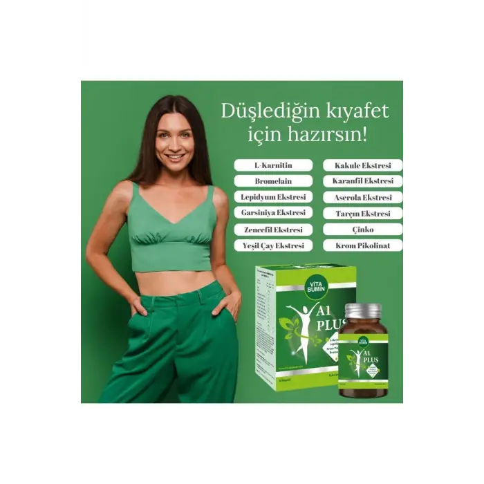 A1 plus L-carnitine Lepidium, Bitkisel 30 Kapsül
