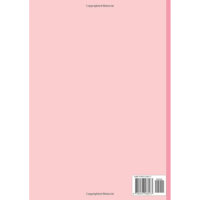 A4 7 mm Squared; Pink: Exercise Books A4 Lined, Grid Paper Notebook for Math, Science, Graph, Writing Pad 100 Pages