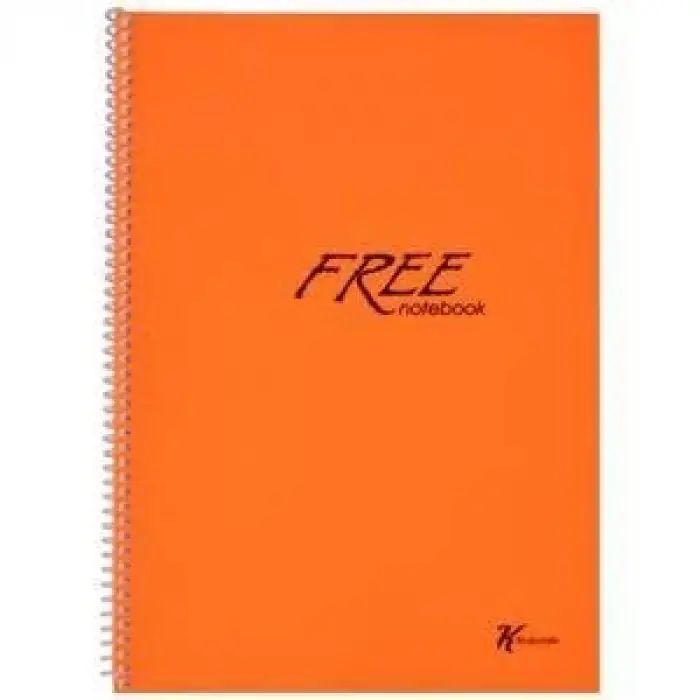 A4 80 Yp. Çizgili PP Kapak Spiralli Free Defter