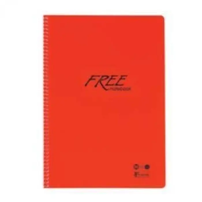A4 80 Yp. Çizgili PP Kapak Spiralli Free Defter