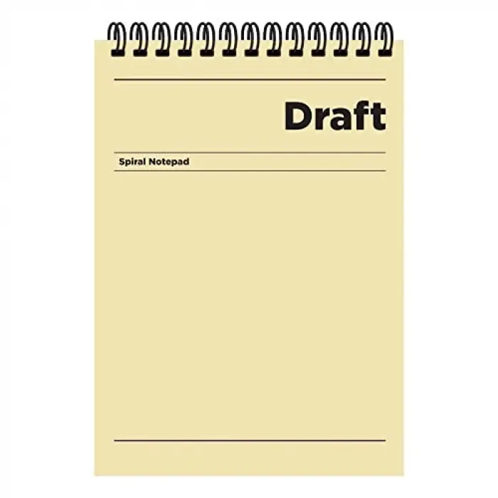 A4 Çizgili Bloknot Draft - Sarı