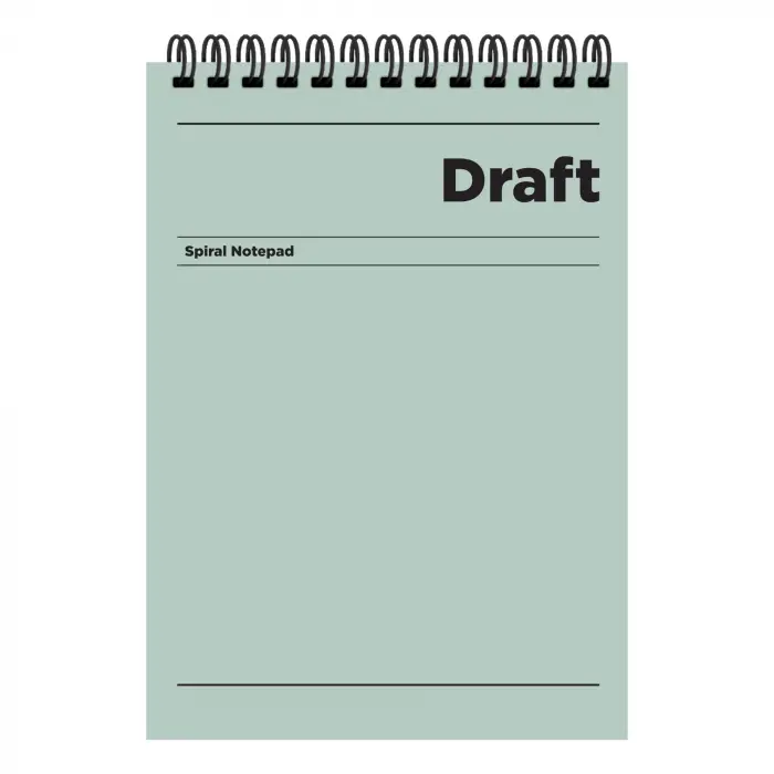 A4 Çizgili Bloknot Draft, Yeşil