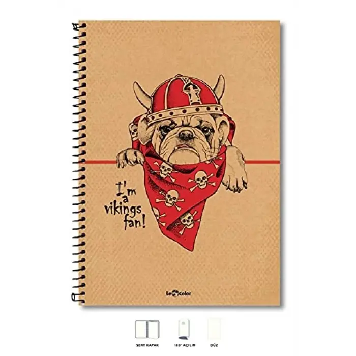 A4 Defter Düz 200 syf Köpek Eco