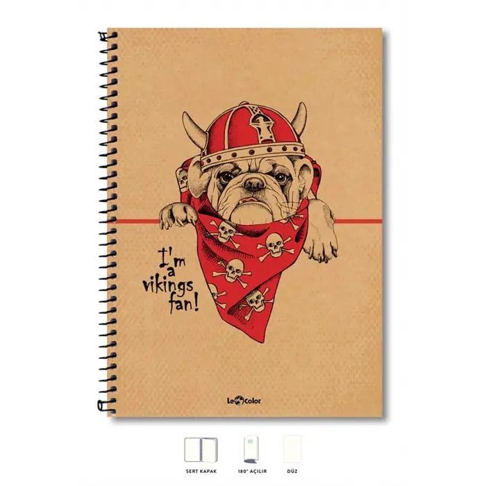 A4 Defter Düz 200 syf Köpek Eco