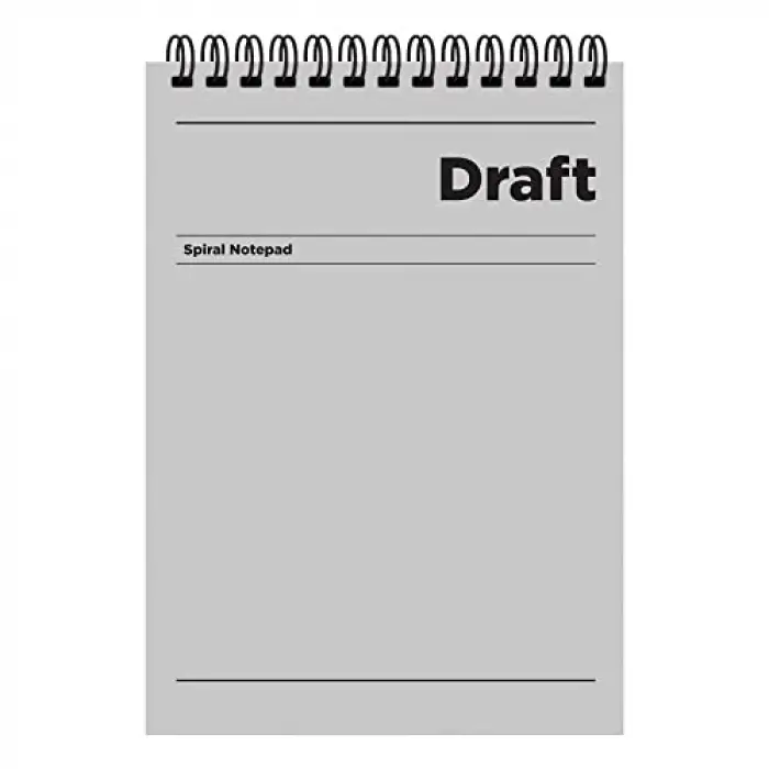 A4 Kareli Bloknot Draft - Gri