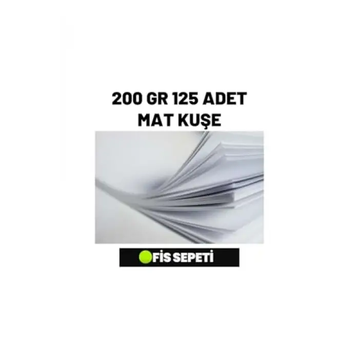A4 Mat Kuşe 200 g 125 Adet
