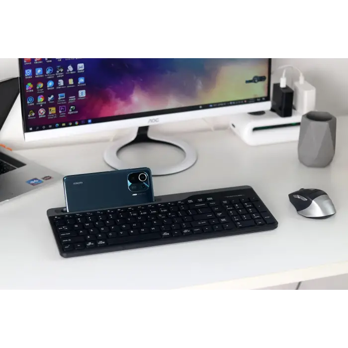 A4 TECH FB2535C Bluetooth + 2.4Ghz Nano Q Türkçe FN-Multimedya Klavye+ Şarjlı Mouse SET