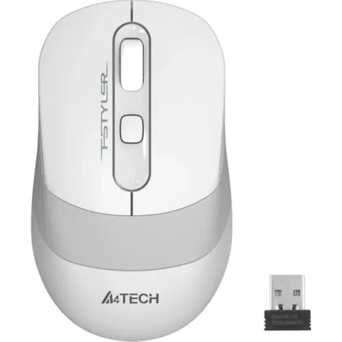 A4 Tech FG10 Nano Kablosuz Optik 2000 DPI Mouse, 4 Yönlü Scroll, Beyaz