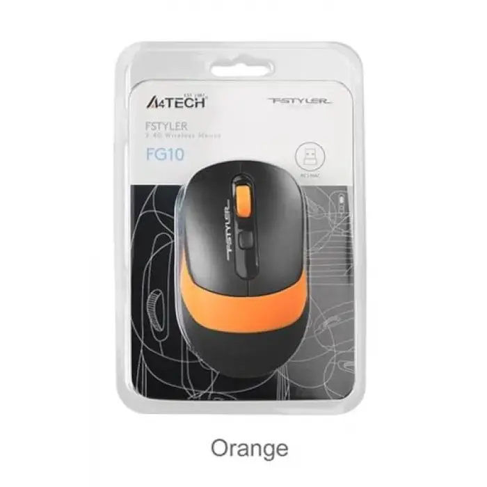 A4 Tech FG10 Nano Kablosuz Optik 2000 DPI Mouse, 4 Yönlü Scroll, Beyaz
