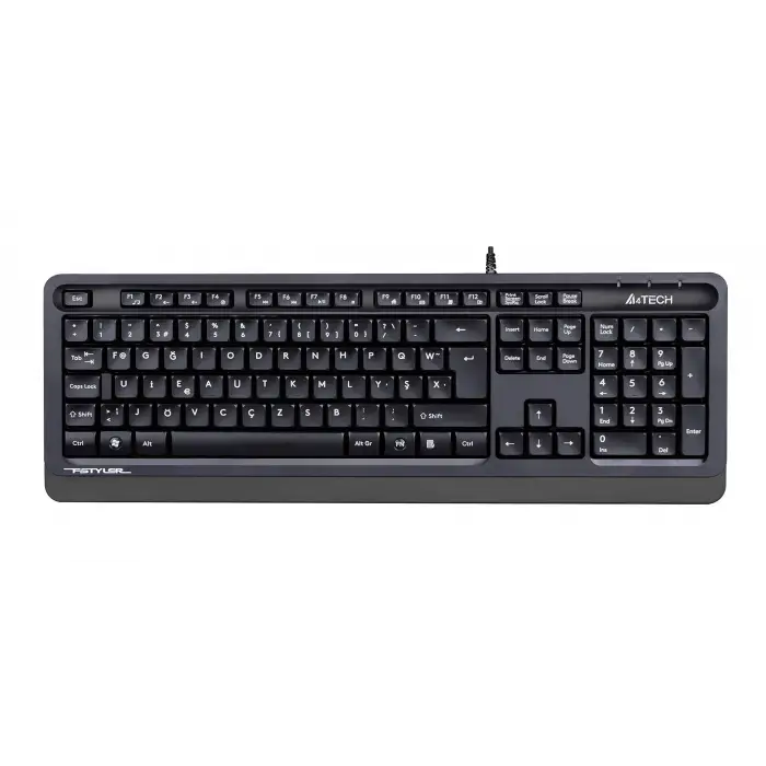 A4 Tech FK10 F USB Türkçe FN-Multimedya Siyah/Gri Klavye