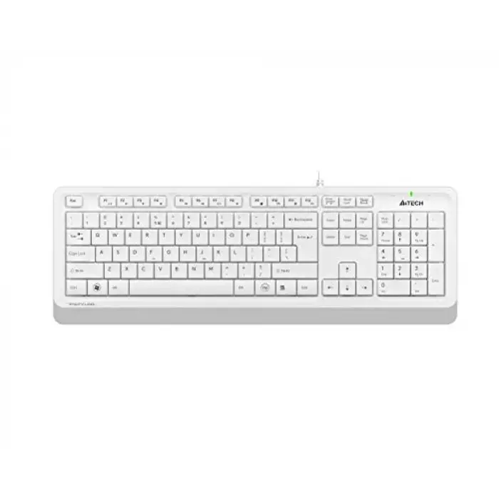 A4 TECH FK10 Q USB Türkçe FN-Multimedya Klavye, Beyaz