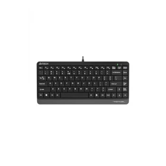 A4 Tech FK11 Q Türkçe Usb Fn-Multimedya Mini Siyah/Gri Klavye