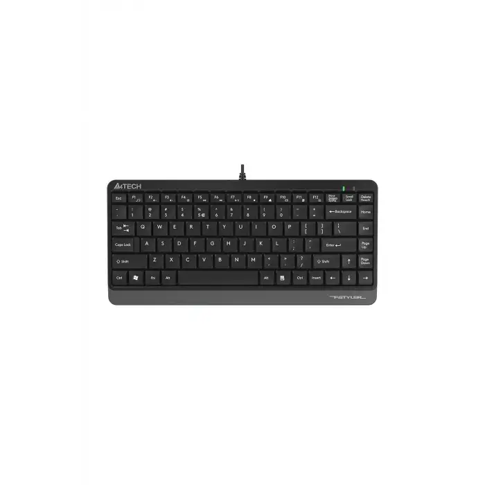A4 Tech FK11 Q Türkçe Usb Fn-Multimedya Mini Siyah/Gri Klavye