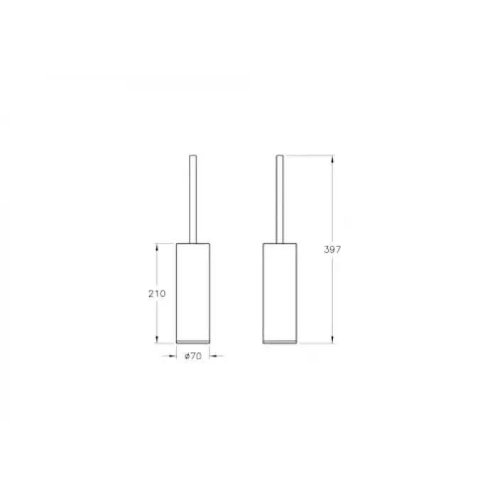 A44893 Origin Krom Tuvalet Fırçalığı