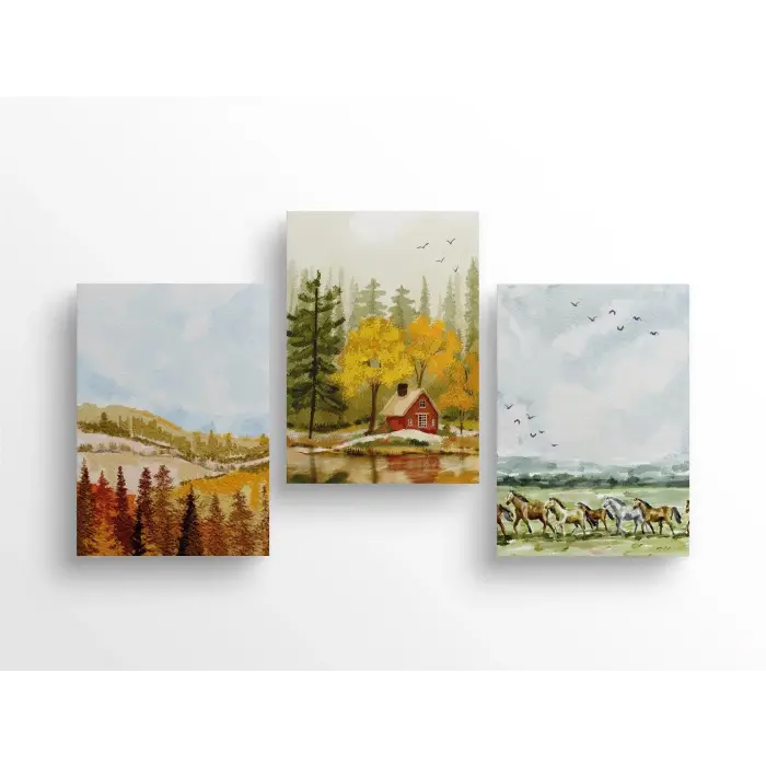 A5 14x21 cm Çizgili 3lü Defter Seti