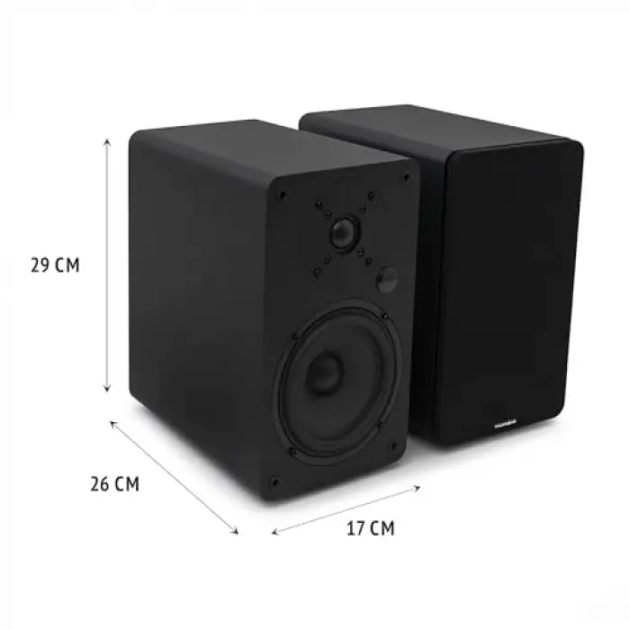 A5 Arc Siyah Aktif Hoparlör; HDMI Arc, Rca, Bluetooth, Optik, USB, Sub Out