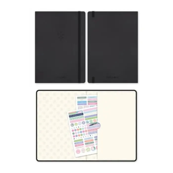 A5 Bullet Journal Noktalı Defter, 140 g., 80 Yaprak, Deep Charcoal