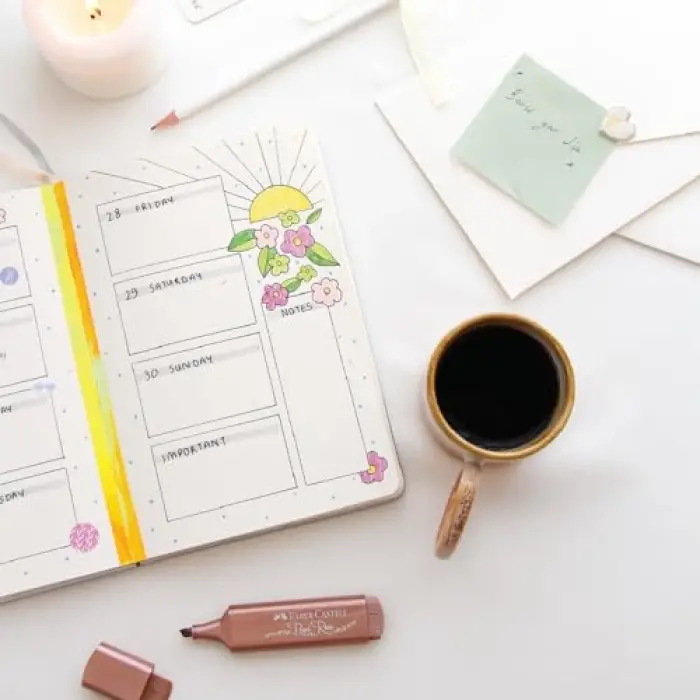 A5 Bullet Journal Noktalı Defter 140 gr. 80 Yaprak Skylight