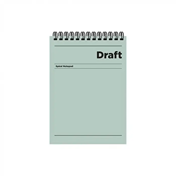A5 Çizgili Bloknot Draft - Yeşil