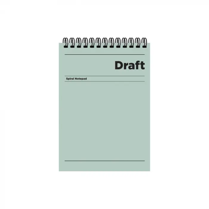 A5 Çizgili Bloknot Draft, Yeşil