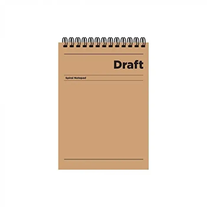 A5 Kareli Bloknot Draft - Kahverengi