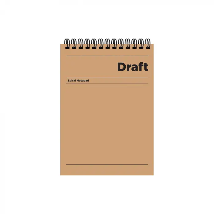 A5 Kareli Bloknot Draft - Kahverengi