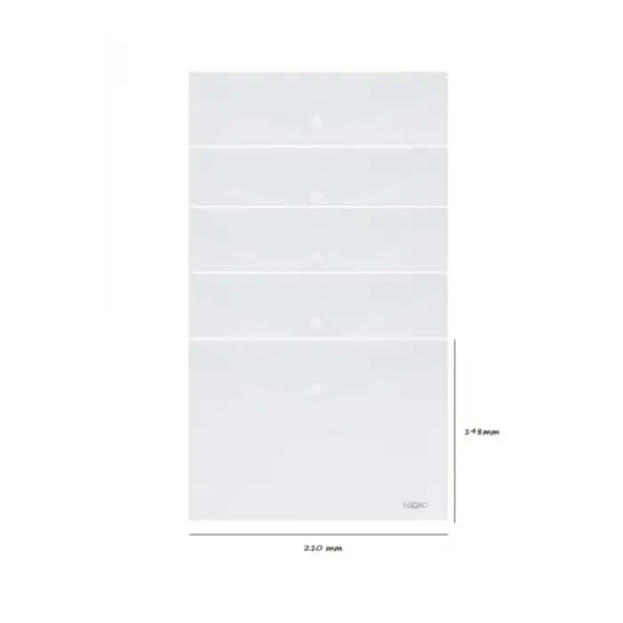 A5 Şeffaf Çıtçıtlı Zarf Dosya 5 Adet