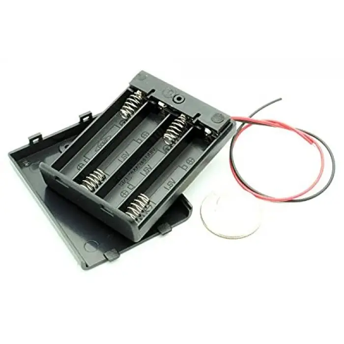 AA Pil, 4lü Yuvası (Kapaklı ve Switchli)