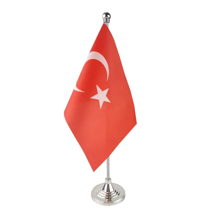 Abd ve Türkiye Mini Masa Bayrağı, Stand Tabanlı