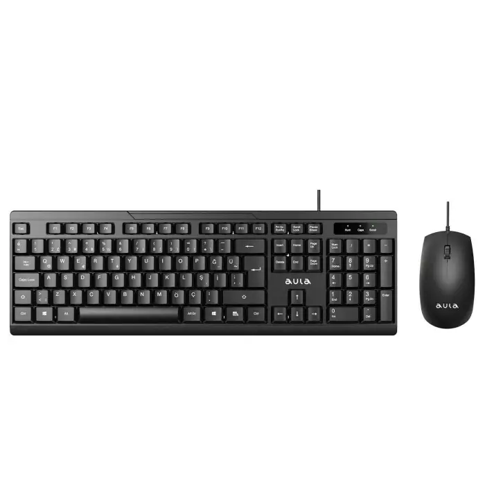 AC101 Kablolu Türkçe Q Klavye ve 1200 Dpı Optik Mouse Seti