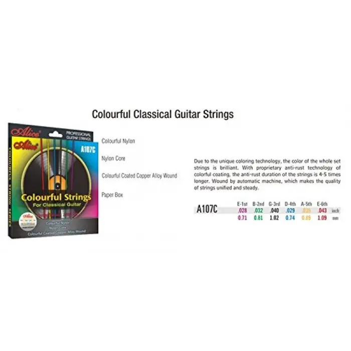 AC106-H4; Tek Klasik Gitar Teli Re
