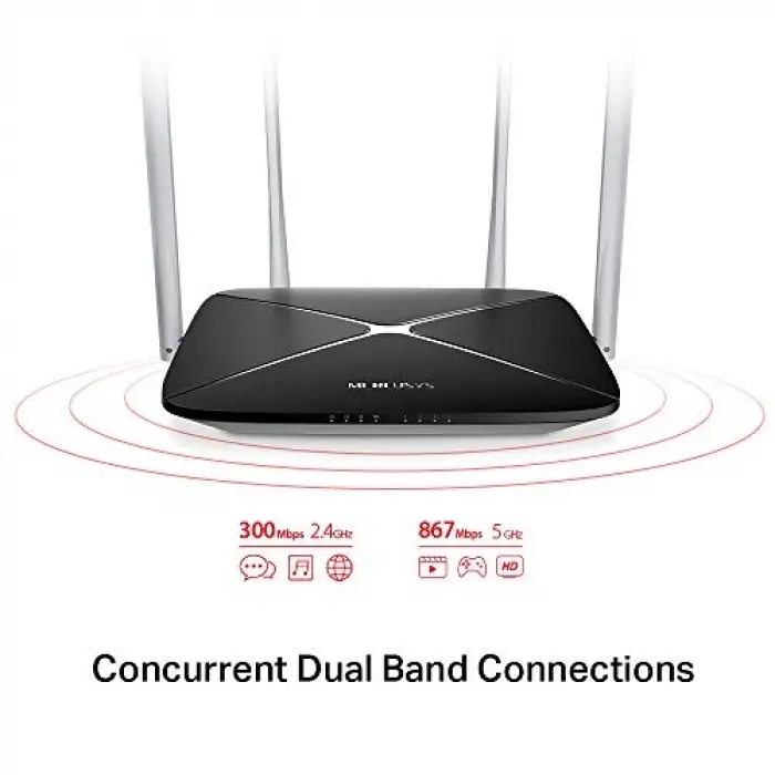 AC12, AC1200 Mbps, MU-MIMO, Beamforming, All-in-one( Router, Access Point, Range Extender) Modları, WPA3, Mobil Uygulama ile Kolay Kurulum, Dual-Band Wi-Fi 5 Router