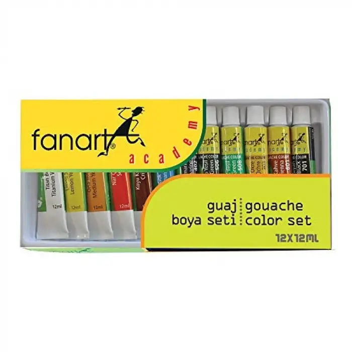 Academy Guaj Boya, Seti, 12X12 ml