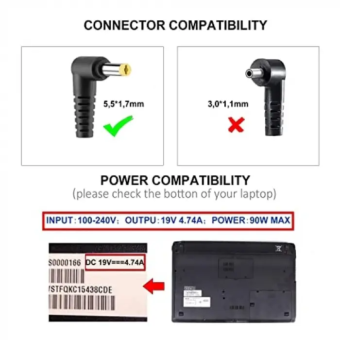 Acer Adaptör 90w