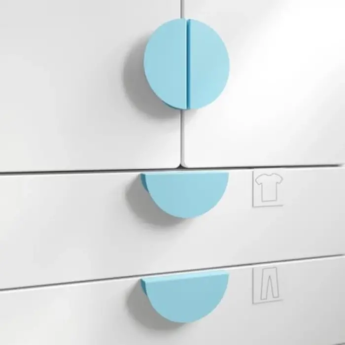 Açık Mavi Mobilya Kulpu, 130 mm, 2 Adet