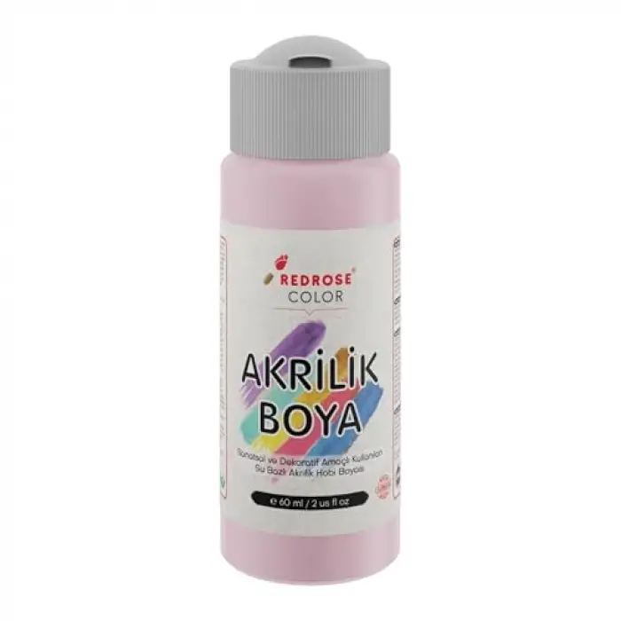 Açık Pembe Akrilik Boya, 60 ml