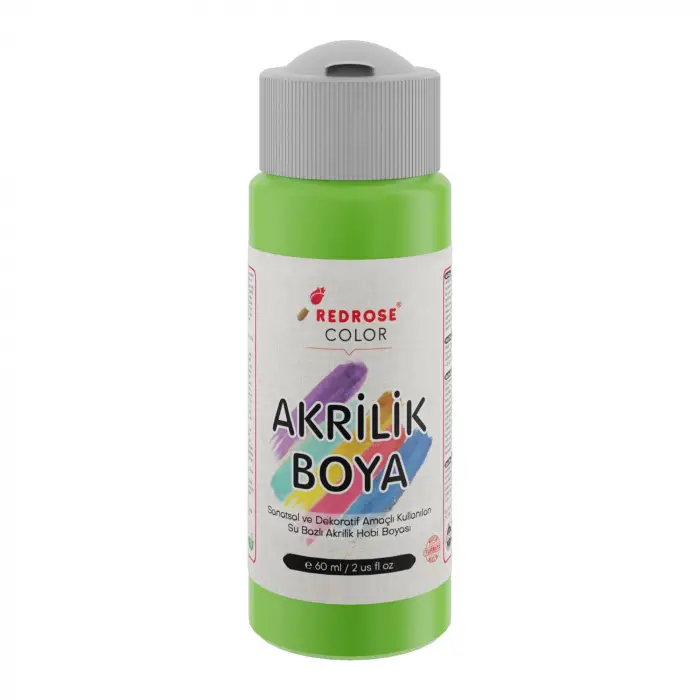 Açık Yeşil Akrilik Boya 60 ml