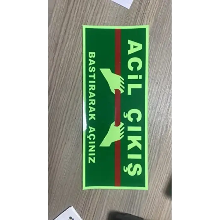 Acil Çıkış Kapı Etiketi Sticker