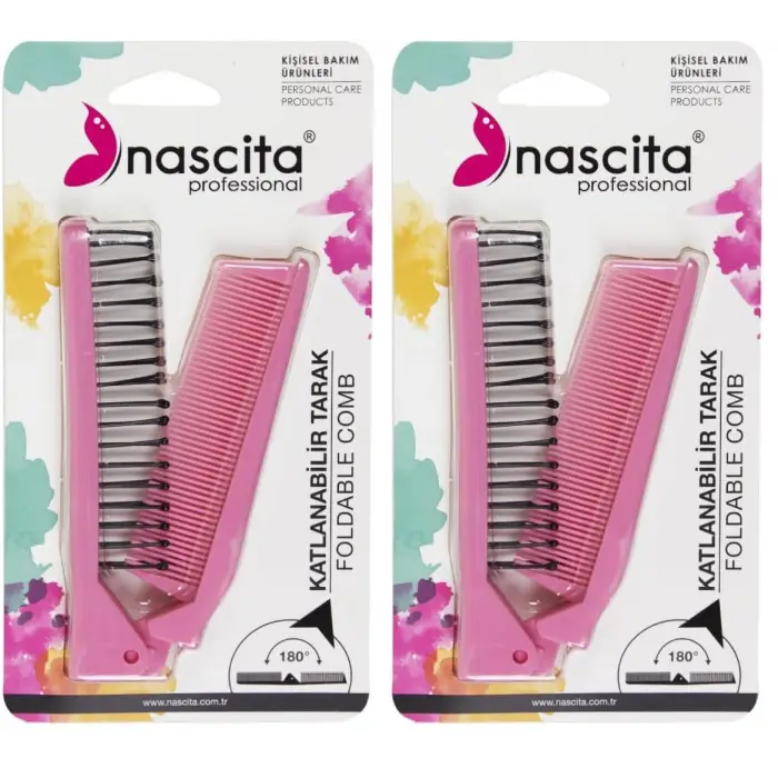 Açılır-Kapanır Tarak Fırça Pembe - 115