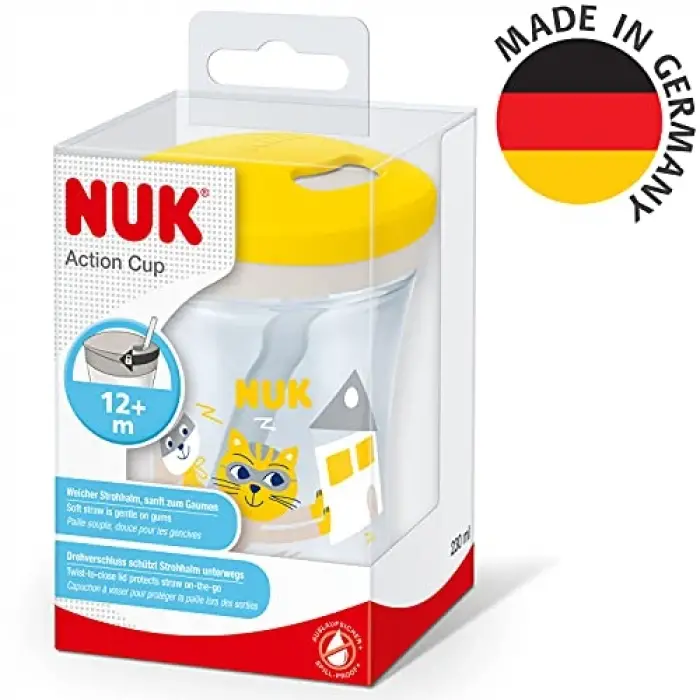 Action Pipetli Bardak, 230 ml, Kedi