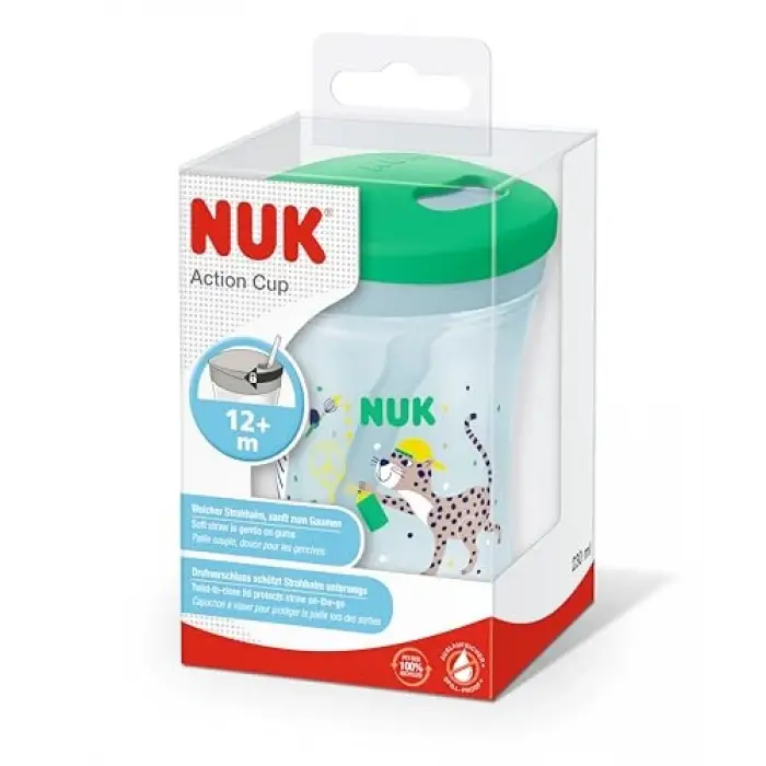 Action Pipetli Bardak, 230 ml, Leopar