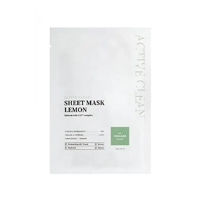 Active Clean Sheet Mask Lemon 23 g – Limon Maskesi 11