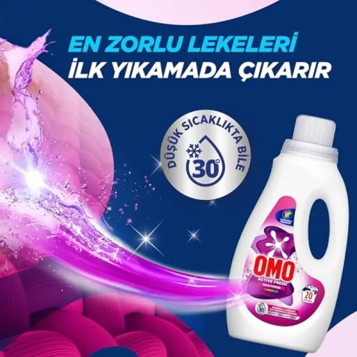 Active Fresh Cold Power Renkliler Sıvı Deterjan 1000 ml