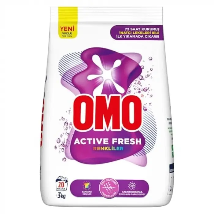 Active Fresh Renkliler için Toz Deterjan, 3 kg