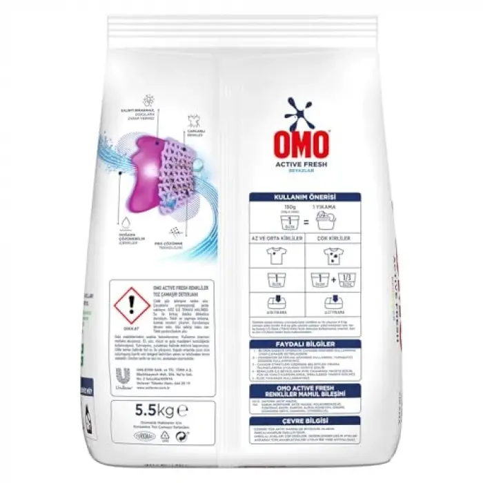 Active Fresh Renkliler Toz Deterjanı 5.5 kg