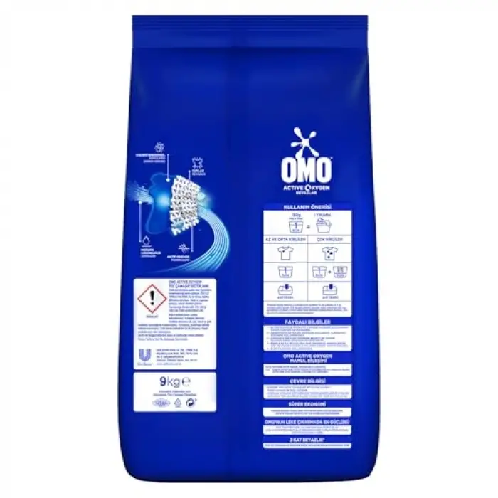Active Oxygen Beyazlar için Toz Deterjan 9 kg