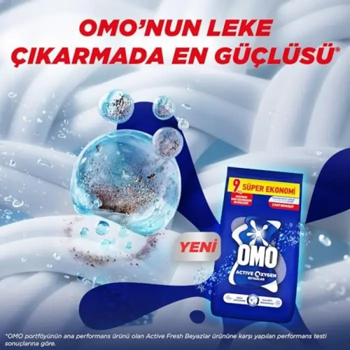 Active Oxygen Beyazlar için Toz Deterjan 9 kg
