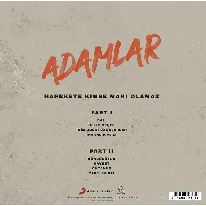 Adamlar Harekete Kimse Mâni Olamaz - Plak